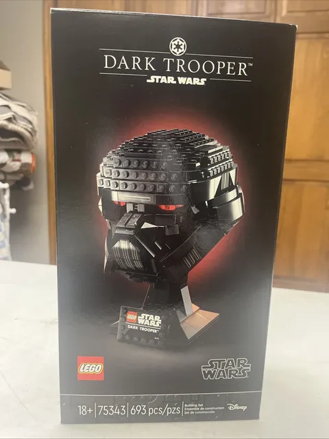 LEGO Star Wars Helmet Collection: Dark Trooper Helmet (75343) New in Sealed Box