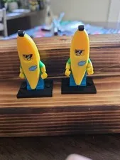 2 LEGO Minifigure Series 16 Banana Guy Complete Set with Stand & Accessories CMF
