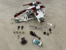 LEGO Star Wars: 7676 Republic Attack Gunship 99.9% Complete + Bonus Items READ