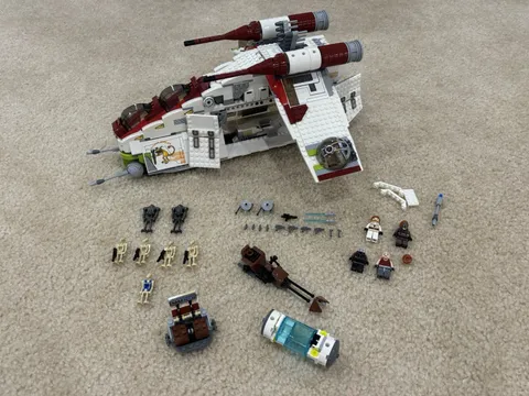 LEGO Star Wars: 7676 Republic Attack Gunship 99.9% Complete + Bonus Items READ