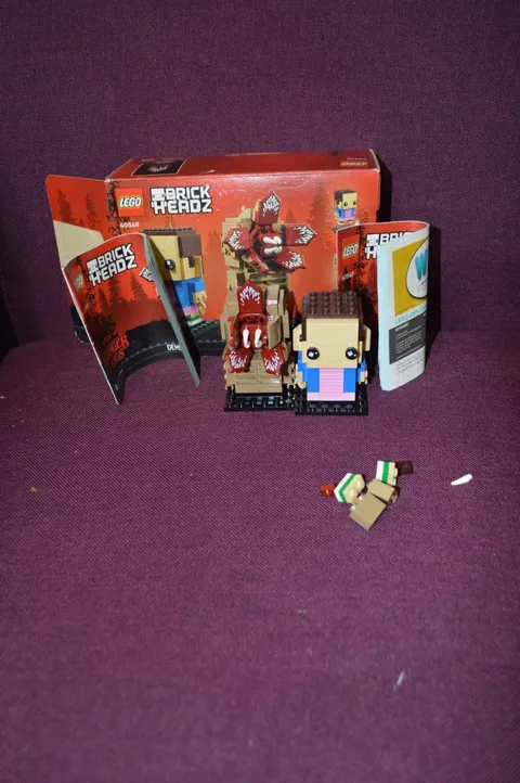 LEGO 40549 BrickHeadz Stranger Things Demogorgon & Eleven Box & Manuals LE1