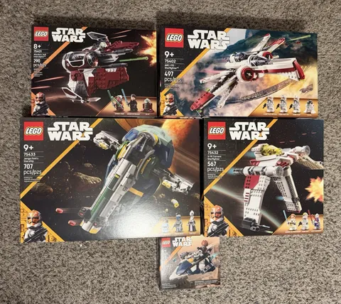 NIB 2025 Lego Star Wars Lot (75401, 75433, 75402, 75432, 75400)