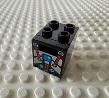 LEGO Container, Box 2 x 2 x 2 Door with Slot with Spyrius Pattern 4346px15