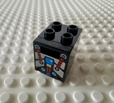 LEGO Container, Box 2 x 2 x 2 Door with Slot with Spyrius Pattern 4346px15