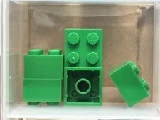 LEGO Parts - Green Brick 2 x 2 - No 3003 - QTY 5