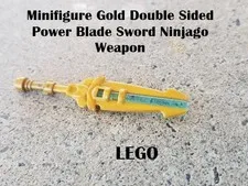LEGO Minifigure Gold Double Sided Power Blade Sword Ninjago Weapon