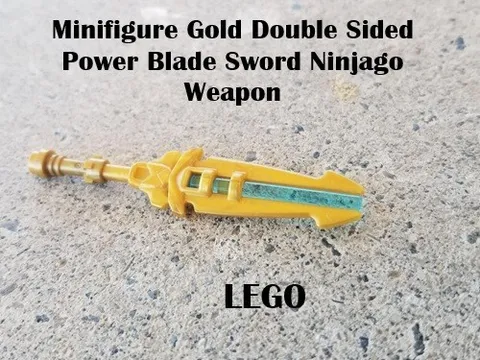 LEGO Minifigure Gold Double Sided Power Blade Sword Ninjago Weapon