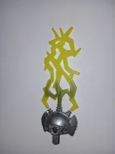 1 Bionicle Lego 87812pb01 Hero Factory Weapon Triple Lightning Trans-Green Bolt