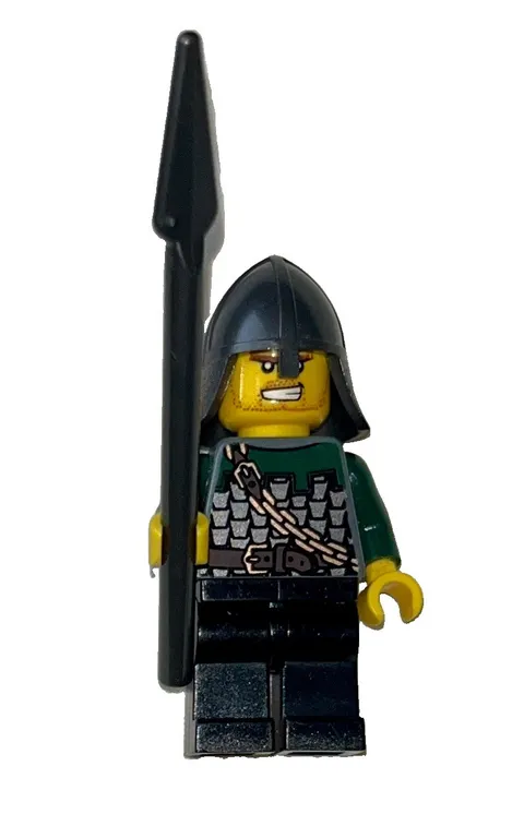 LEGO Kingdoms Dragon Knight Chainmail Minifigure (cas485) Bared Teeth, from 7188