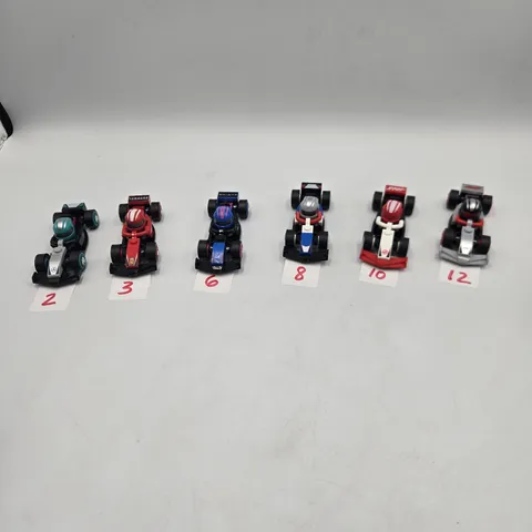 LEGO Formula F1 Collectible Race Cars Lot Of 6 Toy Mini Cars 2024