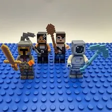 LEGO Minecraft Skin Pack 2 Minifigure Lot of 4 853610 Retired 2016