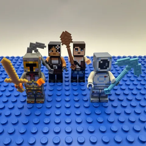 LEGO Minecraft Skin Pack 2 Minifigure Lot of 4 853610 Retired 2016