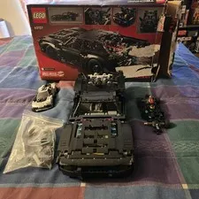 LEGO 42127 Batmobile + 76909 Mercedes F1 Lot Near Complete + Box