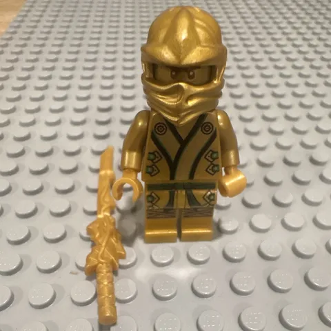 LEGO NINJAGO Zane Minifigure Pearl Gold Ninja w/ Sword 2pc Ninjago