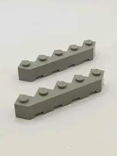 LEGO ® 6107 diagonal brick corner brick old light gray from 6090 6763 6079 6097 - 2 pieces