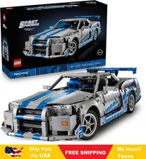 LEGO Technic 2 Fast 2 Furious Nissan Skyline GT-R (R34) Car-DIY Kit and Building