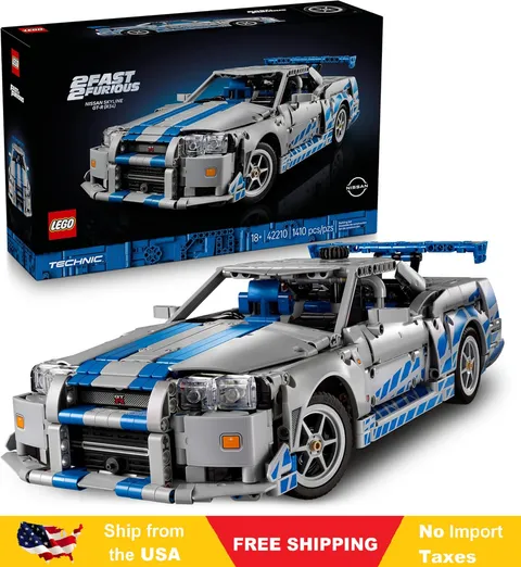 LEGO Technic 2 Fast 2 Furious Nissan Skyline GT-R (R34) Car-DIY Kit and Building