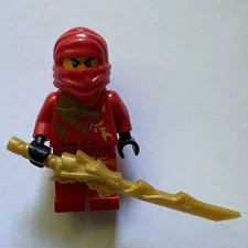 LEGO  ninjago Kai dx w/ gold sword weapon plastic minifig