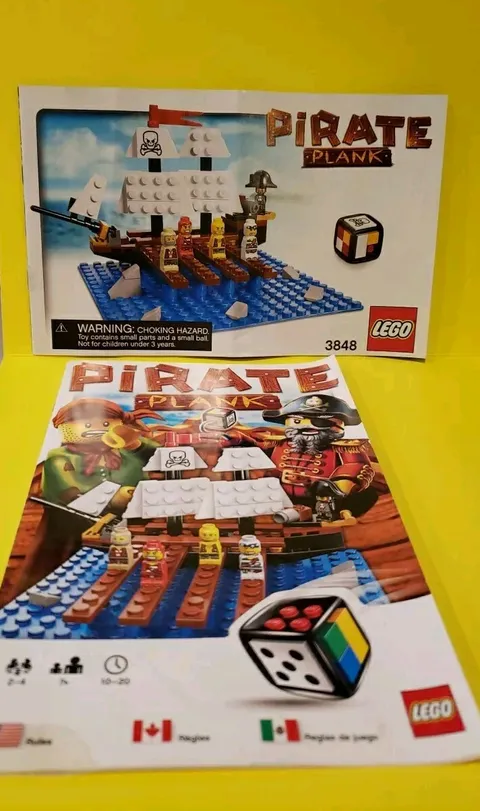 LEGO Pirate Plank 3848 - Game Rules Instruction Guide MANUALS ONLY  - Lot of 2