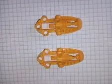2 Bionicle Lego Parts number 47298 Foot Feet Bright Light Orange WYSIWYG IRL