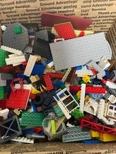 8 Lbs LEGO Mixed Bulk Lot Unsorted Parts Pieces Minifigs Plates Used