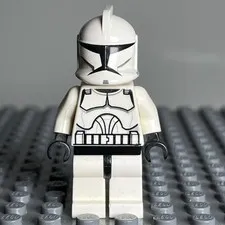 LEGO Star Wars Clone Trooper (Phase 1) Minifigure Authentic sw0201 - 3D
