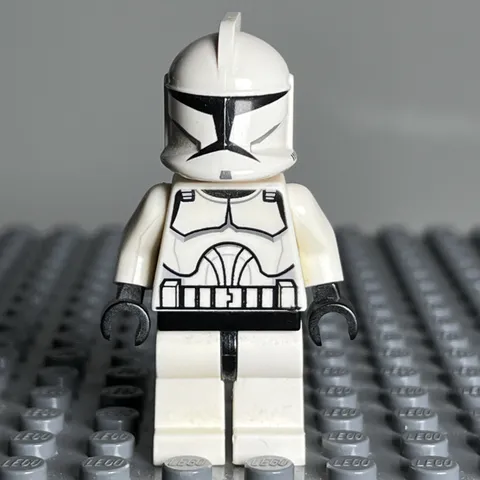 LEGO Star Wars Clone Trooper (Phase 1) Minifigure Authentic sw0201 - 3D