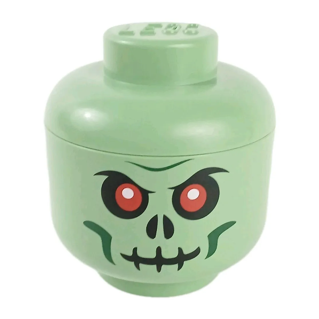 LEGO® Mini Storage Container Minifigure™ Skeleton Head Sand Green Zombie