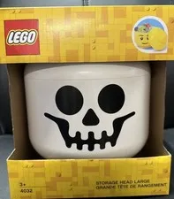 Lego 4032 Storage Head Large Skeleton Skull Container Halloween New In Box!