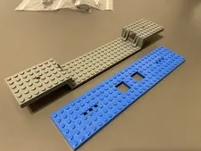 LEGO Blue 6x28 Train Base Platform #92339 6x34 Grey Train Base Platform #2972