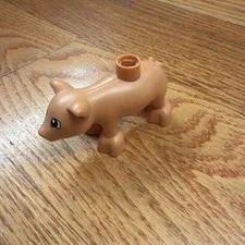Lego Duplo Pig Piglet Animal Figure - Farm City Pet