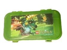 LEGO Legends of Chima Minifigure Storage Case Chi Cragger Green 11in x 6in x 1in