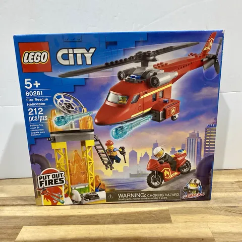 LEGO CITY Fire Rescue Helicopter (60281)  New, Sealed Box