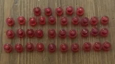 LEGO Item No. 4073 Round Plate 1 x 1 Trans-Red Stud Bulk Lot Of 35 Genuine Parts