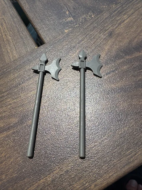 Lego Ninjago Ninja Elaborate GRAY HALBERD Battle Axe Castle Kingdoms x2