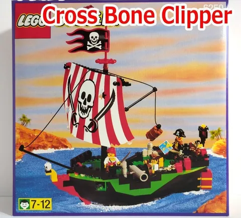 LEGO 6250 Cross Bone Clipper Pirates 1997 New Sealed