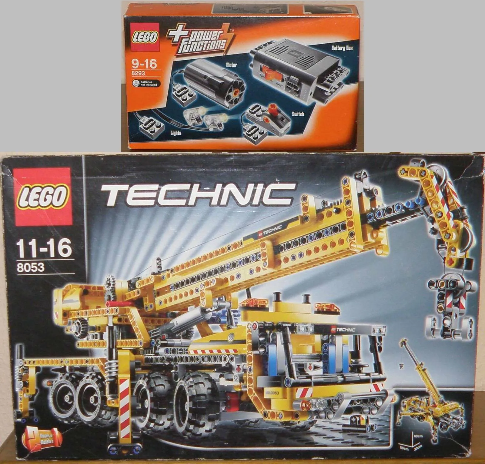 LEGO Technic 8053 Mobile Crane 100% Complete w/ Original Box BA + 8293 PowerFunctions