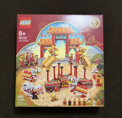 DAMAGED BOX LEGO Chinese New Year Lion Dance 80104 Retired