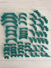 LEGO LOT DARK TURQUOISE 61 PCS 1X12 1X8 1X6 ARCH ARCHES BRANCH VARIETY