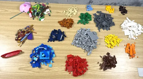 2 LB Genuine LEGO Bulk Lot Bricks Parts Pieces Mixed Colors Specialty Assortment