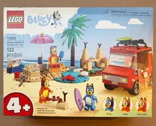 LEGO Bluey: Bluey's Beach & Family Car Trip Set (11202) - 133 PCS - NEW IN BOX