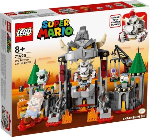LEGO Super Mario 71423 Dry Bowser Castle Battle Expansion Set 1,321pcs