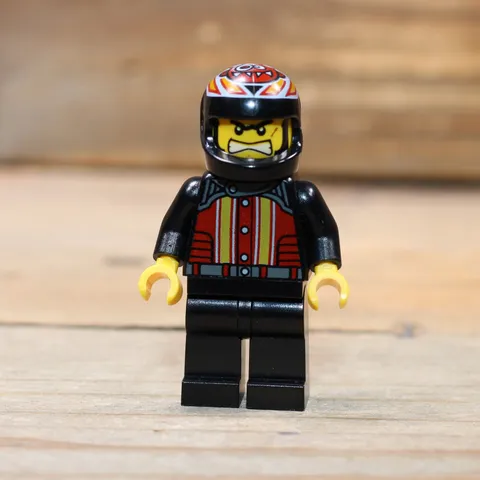LEGO Racers Devon Daredevil Minifigure Stunt Driver Helmet Fig rac047 9092