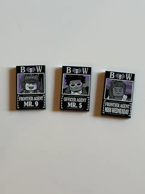 New Lego Collectible Dossier One Piece Lot (3 Pieces Total)