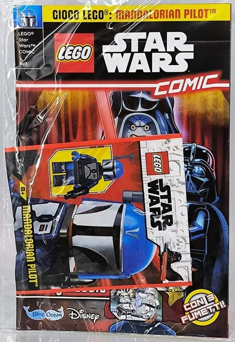 LEGO Magazine STAR WARS Comic Nov Dec 2025 #1 Foilpack MANDALORIAN PILOT Minifig