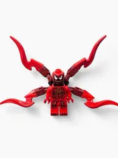 LEGO Carnage Minifigure with Dark Red Back Tentacles Accessory