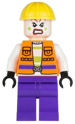LEGO® Minifigure Super Heroes sh0093 Jokers Goon Construction Outfit Orange Jack