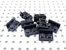 LEGO Lot of 8 Black 1x2-1x2 Inverted Brackets BF