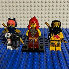 LEGO NINJAGO Dragons rising season 3 New Ninja Sora,Wyldfyre,and Arin Lot of 3