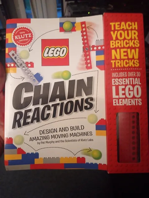 Lego Chain Reactions  Book and Lego Element Pieces  Teach Your Bricks New Tricks